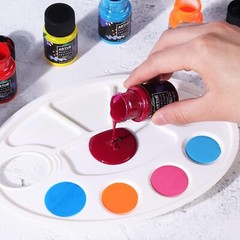 Acrylic Leather Paint Set, 20 Colors x 30ml Acrylic Leather Dye Kit