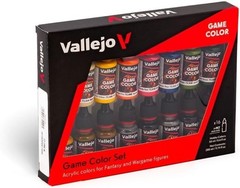 16PCS Acrylic Vallejo Game Color Introduction Set Acrylic Colors 18 ml (0.60oz)