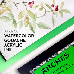 Watercolor Paper Pad, 140 Pound, Cold Press, 9″X12″