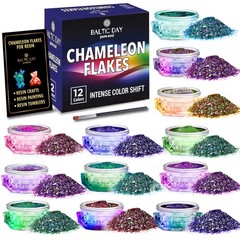 BALTIC DAY – Chameleon Flakes – for Resin – 3.6g, 12 Colors