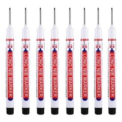 Long Head Deep Hole Marker Pens, 8PCS Long Nib Marker 20mm Quick Dry Waterproof