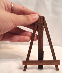 Miniature Display Wood Tripod Table Easel Art Crafting Foldable