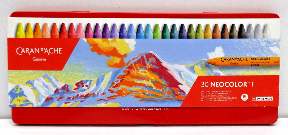 Caran D’Ache 30 NEOCOLOR I Water Resistant Permanent Wax Oil Pastels Artists