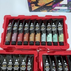 Arteza Metallic Tones Premium Acrylic Paint, Set Of 50 12ml