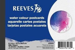 Reeves Postcard Paper Pad 6 x 4″ , 12 Sheets – Watercolour or Acrylic Available