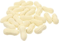 25pcs Peanut Eraser Funny Decorations Students Erasers 1.5X3.7CM, As Shown