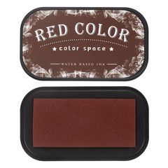 Dark Red Large Ink Pads for Stamps, Fingerprint, Scrapbooking, 3.8 x 2.1 Inch
