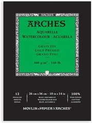 2 Arches 9×12” Paper Pad 140 lb pound Cold Press Block