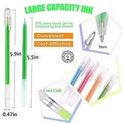 Gel Pen Glitter Gel Pens Fine Tip Pens with 150% More Ink for Adults Multicolor