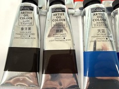 Used-Artists Oil Colour Paint Magi Wap 15 Tubes. Artist Color Wheel Included.