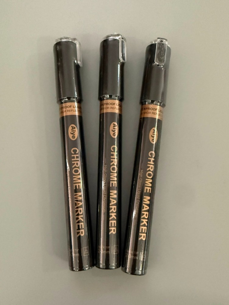 Aiye Chrome Marker Copper Liquid Mirror Ultra Gloss Metallic Set of 3