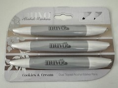 NUVO – Cookies & Cream – Dual Tipped Alcohol Markers – 3 Pack