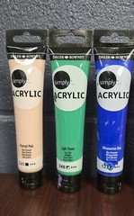 Assorted Acrylic Paints Partially Used Lot 35 Please Read Description
