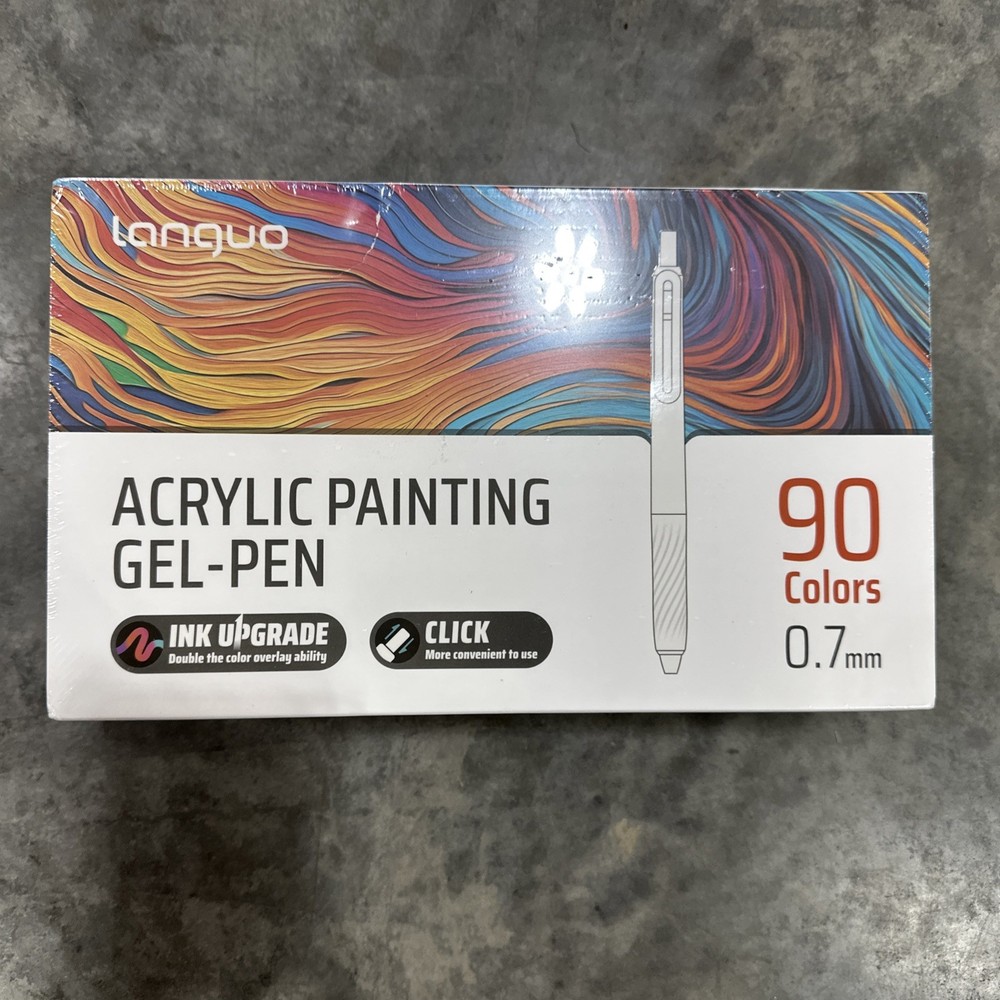 Acrylic Gel Pens for Coloring, 90 colors, Click Paint Pens Set DIY Art Crafts