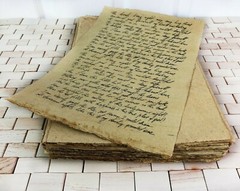 25 pack A4 A5 Antique Vintage Handmade Deckle Edge Paper Custom Stationery