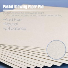 Oil Pastel Pad 5.9×5.9 Inch 200gsm 50 Sheet Heavyweight Drawing Paper Sketch Pad