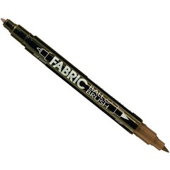 Ball & Brush Fabric Marker Brown