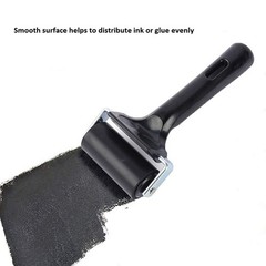 3 Pack Printmaking Brayers – Premium Brayer Rollers for Crafting, Hard black