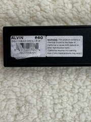 Alvin 660 Gearhead Divider 6” Drafting Compass Germany with Case