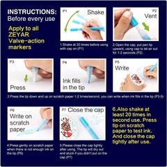 AP Certified Paint Markers, Extra Fine Point, 48 Colors