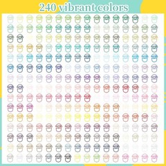 Acrylic Paint Markers Brush Tip 240 Colors, Direct-Liquid Ink Control System,…