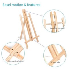 12 inch Tabletop Display Artist Easel Stand, Art Craft Painting Easel, Wooden
