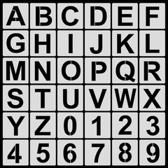 Letter Stencils for Painting – 36PCS Alphabet & Number Stencils for Crafts