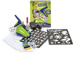 Crayola Air Marker Sprayer Electric Powered Airbrush Set for Kids