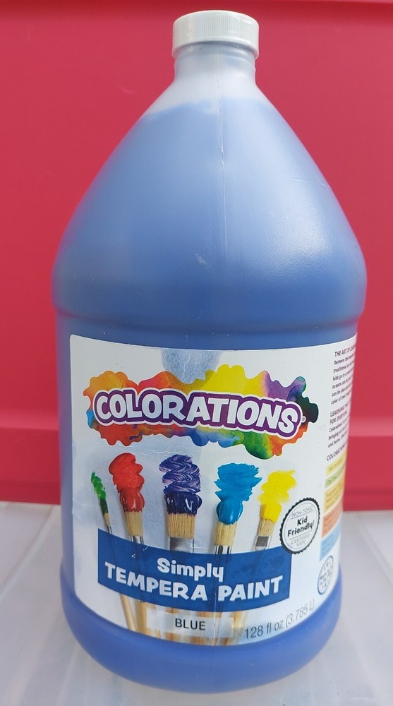Colorations Tempera Paint Gallon Size Blue Non Toxic Vibrant Bold Kids Paint