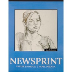 100210 Rough Newsprint Pad Drawing Sketching Paper 9×12 Inch 100 Sheets