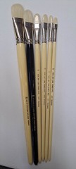Tobgi Premium Artist Quality Chungking White Bristle Filbert choose your size