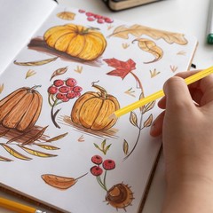 Lemon Yellow Color Drawing Pencils for Adult Coloring Books, 10 Pcs