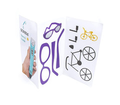 P1 3D Printing Pen with Display – Includes 3D Pen, 3 Starter Colors of PLA Filam