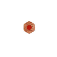 Uni-ball Vermilion Red Prussian Blue Wooden Pencils Pack of 12 Hexagonal Body