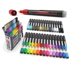 Acrylic Paint Pens Set 30 Colors Medium Tip