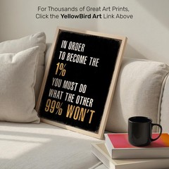 Inspirational Office Wall Decor for Men – 11×14 Motivational Wall Art – Succe…