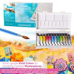 Sennelier La Petite Aquarelle 12 10Ml Tubes 3.96 Fl Oz (Pack of 1), Multicolor