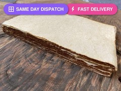 Wanderings Handmade Vintage Deckle Edge Blank Paper – 5.8″ x 8.3″ A5 – A5…