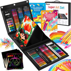 Art Kit, 251-Pack Art Supplies Drawing Kits, Arts and Crafts Gifts Box for Adult