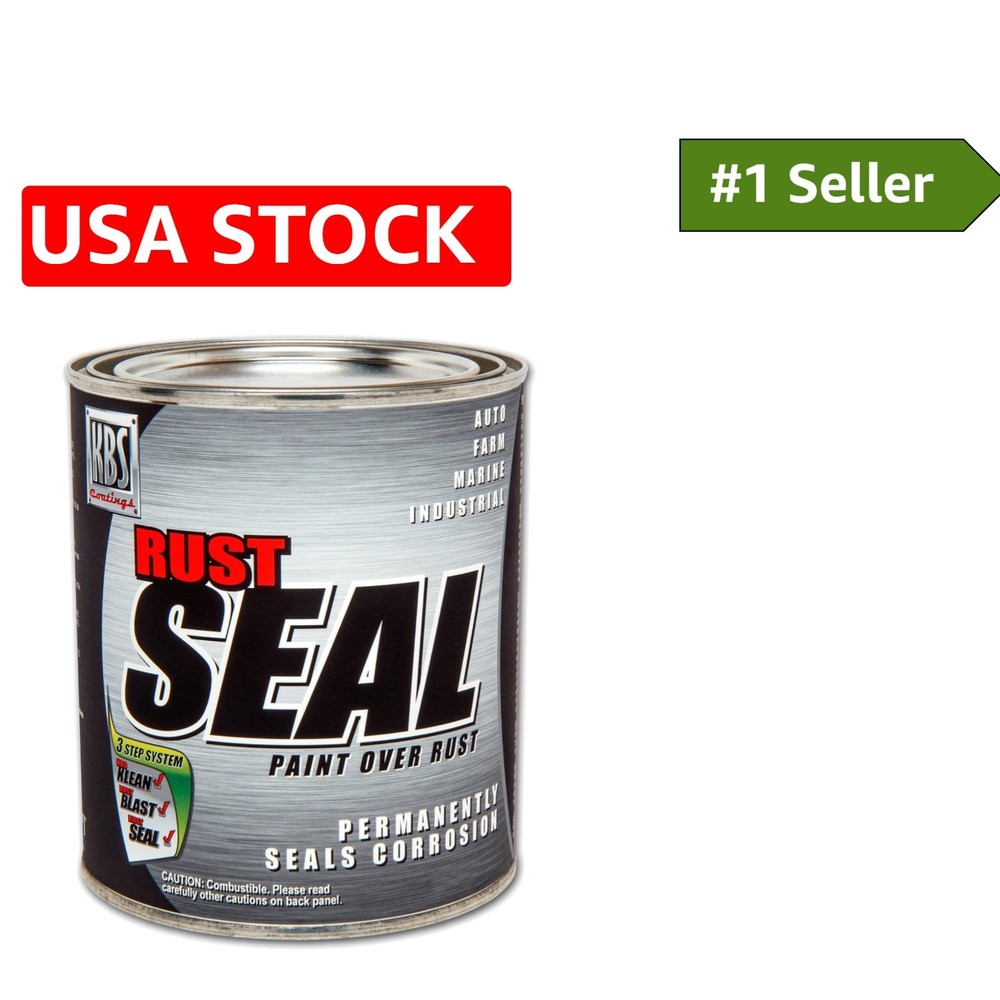 1 Pint of Silver RustSeal – Durable, Crack-Resistant Coating for Indoor/Outdoor