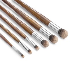 Paint Brush Set 6Pcs Natural Badger Hair Dome Blending Mop – Versatile for Oil