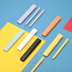6 Pcs 0.5mm Rollerball Pens, Gel Ink Pens for Gift, Orange