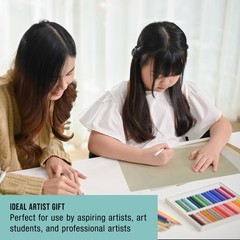 9″ x 12″ Premium Pastel Paper Pad, 80lbs Natural Tone Colors 16-Sheets (2 Pads)