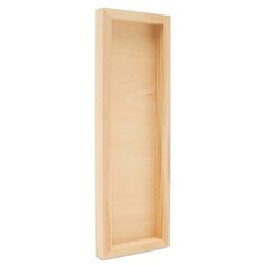 Narrow Wood Canvas 12 x 24 x 3/4-inch Wooden Sign Blanks with Frame for Panor…
