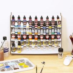 – Paint Organizer | Wall-Mounted Acrylic Holder for Model Paints & Brushes | …