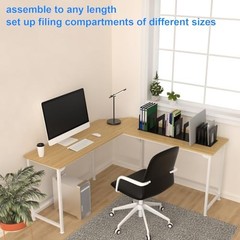Adjustable Vertical File Sorter Sturdy Plastic Expandable 12-Parts Black