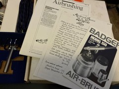 Badger AIR-BRUSH CO. Professional Gift Set 150 , Not Used, but Vintage Excellent