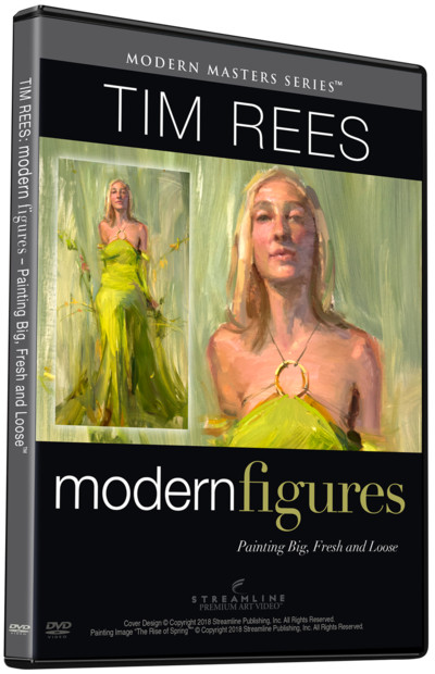 TIM REES: MODERN FIGURES: PAINTING BIG, FRESH AND LOOSE- ART INSTRUCTION DVD