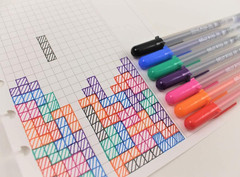 3-Piece Gelly Roll Blister Card Medium Point Gel Ink Pen Set, Black
