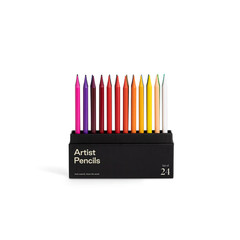 Karst Woodless Artist Pencils – 24 Pack – Coloured – 2B – Pure Pigment No Wood